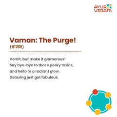 Vaman, or therapeutic emesis, is the first step of Panchakarma. It is a controlled process designed to eliminate excess Kapha dosha and toxins from the upper body and respiratory tract, providing relief from issues like congestion and heaviness.