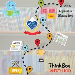 For 17 years, ThinkBox has been a journey of heart and stories. This graphic celebrates our milestones, from opening in 2008 to being featured in the news. We are so grateful to every reader and parent who has been part of our story.