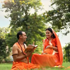 We bring your imagination to life, even creating a divine Ram and Sita themed shoot. This is about celebrating your journey with stories that are close to your heart, making these memories truly sacred.