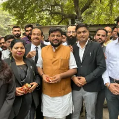 Another picture from our visit to Jantar Mantar, standing with those who are fighting for their rights.