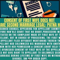 A second marriage during the lifetime of the first wife is illegal, even if the first wife gives her consent. I provide clear advice on the laws of bigamy and its serious legal consequences.