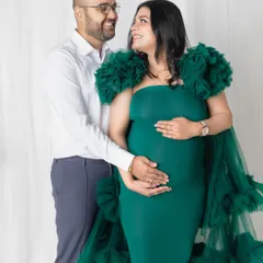 The look of love. Capturing the candid smiles and laughter between a couple is one of my favorite parts of a maternity session. It shows the joy and partnership that makes this journey so special.