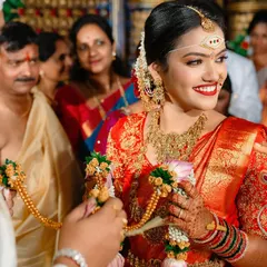 A beautiful candid shot of a bride during the wedding ceremony. Her joyful expression as she looks at her groom is a perfect example of the real emotions we aim to capture.