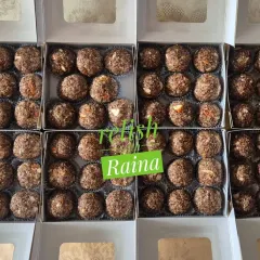 Flaxseed Laddoos are packed with health benefits and omega-3s. This batch was made for a client taking healthy treats abroad for her family.