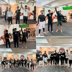 Celebrating our fighters after an in-house competition. Every person who steps up to compete is a winner, showing heart and dedication. This is what our team is all about.