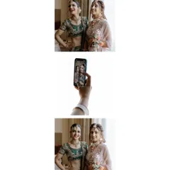 A wedding is also about the cherished friendships. This candid shot of the bride and her bridesmaid capturing their own memory with a selfie is a perfect example of the fun, behind-the-scenes moments I look for.