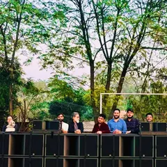 Our founder, Bhanu Ahuja, and our technical team with the newly acquired L-Acoustics system. This moment marks our commitment to investing in the best pro-audio technology to elevate the standard of live events in the region.