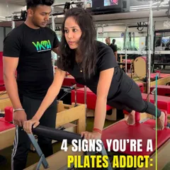 Are you a Pilates addict? This fun carousel lists four signs that Pilates has become more than just a workout for you; it's a lifestyle.