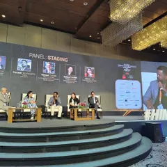 The full panel on 'Staging' at the #HIMarriottGDDC event, where we discussed the role of art in creating memorable guest experiences.