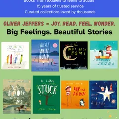Explore the wonder, whimsy, and warmth of Oliver Jeffers' books. From "Lost and Found" to "How to Catch a Star," these beautifully illustrated stories are journeys into kindness, curiosity, and connection, perfect for readers aged 3 to 8.