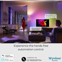 Movie nights are better with smart automation. I can program a "movie mode" that dims the lights, adjusts the color, and gets the room ready for an immersive experience, all with a simple voice command to Google Assistant or Alexa.