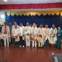 A group photo from our 'Guruvandana' ceremony during the Dasara Mahotsav, where we honor the sacred bond between guru and shishya.