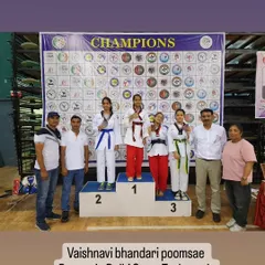 The podium represents countless hours of training. I am proud of Utkarsh Chopra for winning gold and Vaishnavi Bhandari for winning bronze at the 39th Delhi State Taekwondo Championships.