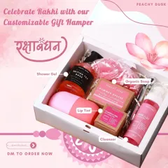 The perfect Rakhi gift for your sister. This hamper is packed with pampering essentials like British Tea Rose shower gel, a Rose Clay cleanser, and a Flamingo Pink lip tint.