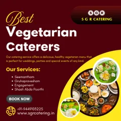 As the best vegetarian caterers, we offer a delicious and healthy menu perfect for weddings, parties, and special events like seemantham and gruhapravesham.