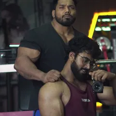 With my videographer and friend. It's important to have people who support your vision.