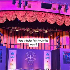 The stage is set for the 'Fight for Justice' awards 2024. It was an honor to be present and celebrate individuals who showed immense courage in their legal battles.