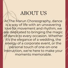 At The Marun Choreography, dance is a way of life. This explains our philosophy and dedication to bringing the magic of dance to every occasion, from weddings to corporate events.