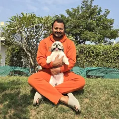 For me, every pet who stays with us is like my own child. I make sure to spend personal time with each one, giving them the love and reassurance they need to feel comfortable and happy. Here I am with a small guest, making sure they feel right at home.