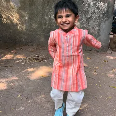 A smile that lights up the room. This little one is ready for festivities in our adorable striped pink cotton kurta and pyjama set, designed for ultimate comfort and style.