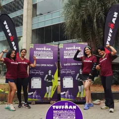 The Tuffwomen at the Tuffman launch event. It's inspiring to see so many strong women in the running community.