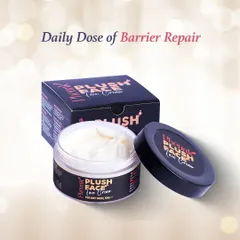 Here is your daily dose of barrier repair. The Plush Face Cream is handcrafted to nourish and protect dry skin, strengthening its natural defenses with every use for a soft, healthy complexion.