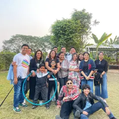 A beautiful family get-together at the farm. Our open green spaces are perfect for large groups to relax, play, and spend quality time together.