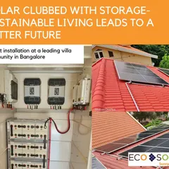 We provide end-to-end home energy solutions by pairing rooftop solar panels with an indoor storage system. This setup, from a recent villa installation, shows how we integrate Studer hybrid inverters and battery banks to provide reliable, clean power for your home and electric vehicle, even during grid outages.