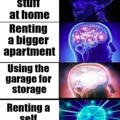 A fun look at the evolution of storage solutions. Renting a self storage unit is the smartest choice for creating more space in your life.