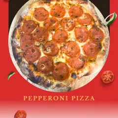 A classic Pepperoni Pizza, hot and fresh from our wood-fired oven. We use high-quality pepperoni and a perfect crust to deliver this timeless favourite.