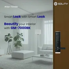Your home's security system should enhance your decor, not detract from it. The Solity GM-7000BK smart lock features a sleek, modern design that blends beautifully with contemporary interiors while offering robust security features like fingerprint and mobile app access.