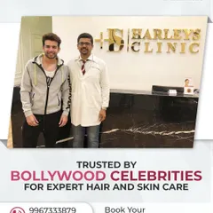 When Bollywood celebrities trust us for their hair and skin care, you know you are in expert hands. Here I am with a client at our clinic reception.