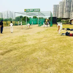 A clear view of our dedicated practice nets area. We offer multiple lanes for batting and bowling warm-ups before your match, ensuring your team is ready to perform.