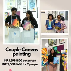 Our Friendship Day offer for couple canvas painting. We believe art is more fun when shared, so we often have special deals for pairs.