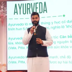 Presenting the principles of Ayurveda to an eager audience in Vietnam. I believe in sharing the holistic sciences of India with the world, showing how ancient wisdom is more relevant than ever today.