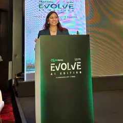 On stage at the 11th Evolve AI Edition summit, where I balanced a professional tone with engaging energy. I ensure that even in knowledge-heavy conferences, the audience remains connected and the flow is seamless from start to finish.