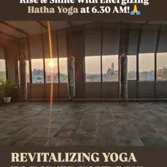 Rise and shine with our 6:30 AM Hatha Yoga class. There's nothing like starting your day with an energizing stretch as the sun comes up over the city.