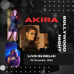 See you tonight! A poster for a Bollywood Night live in Delhi.