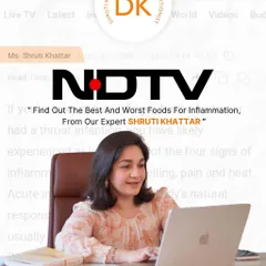 I was so excited to be featured as an expert on NDTV, discussing the best and worst foods for inflammation. Understanding how food affects your body is the first step to taking control of your health.