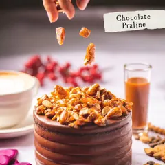 For the chocolate lovers, my Chocolate Praline cake is a must. Rich chocolate cake topped with crunchy almond praline.