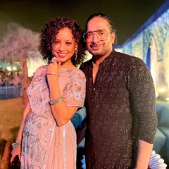 Posing with my amazing teammate after a successful show in Jaipur. It's the collaboration and shared passion that makes our work so rewarding.