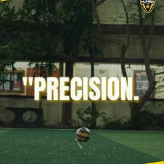 Precision. We don't just kick the ball, we place it with purpose. Precision is the foundation of every intelligent, game-ready footballer we develop.
