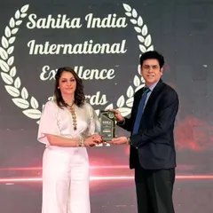 I was deeply honored to receive the Sahika India International Excellence Award for 'Best & Most Trusted Hair Transplant Doctor in Delhi' from actress Ms. Isha Koppikar. This recognition reinforces my commitment to delivering the highest standard of care and achieving results that my patients can trust.