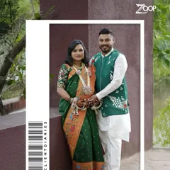 A little bundle of joy is on the way! We were honored to dress this dad-to-be for his wife's baby shower in a custom green Nehru jacket with floral embroidery, perfectly complementing the joyous occasion.