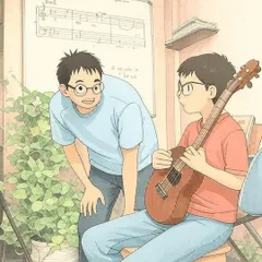 An AI-generated anime version of our mentorship moment, capturing the magic of learning.