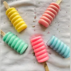 Introducing my mini soap pops. These colorful, swirly popsicle soaps are a fun new addition to my kids' collection, making bath time feel like a party.
