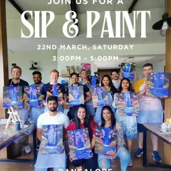 This is your official invitation to join us for a sip and paint afternoon. We love seeing a full house of people ready to let their creativity flow. No experience needed, just good vibes.