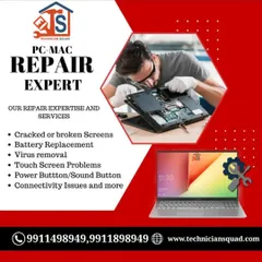 We are your PC and Mac repair experts. Our technicians are skilled in handling a wide range of hardware issues, including cracked or broken screens, battery replacement, power button problems, and connectivity faults for all types of laptops.