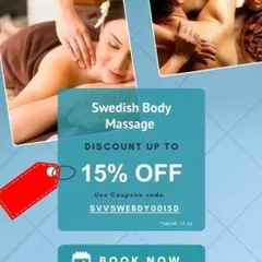 Unwind with a professional Swedish body massage at our clinic. This therapy is excellent for improving circulation and easing muscle tension. Take advantage of our special discount to experience deep relaxation for both body and mind.