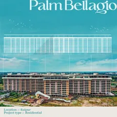The Palm Bellagio in Raipur showcases our use of contrast in design. The linear facade is complemented by an organic, wave-like form in the floor plan, creating a visually interesting structure that plays with mass and void.